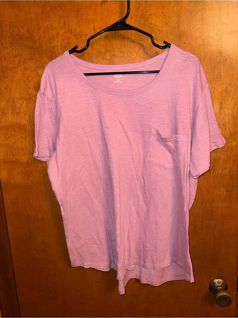 Anna Soft Pink Short Sleeve Pocket Tee